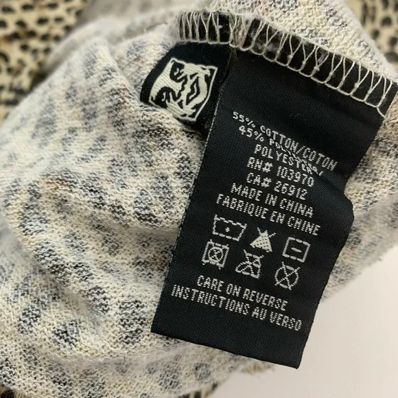 OBEY Echo Mountain Leopard Print Crew Neck Shirt - Picture 5 of 5